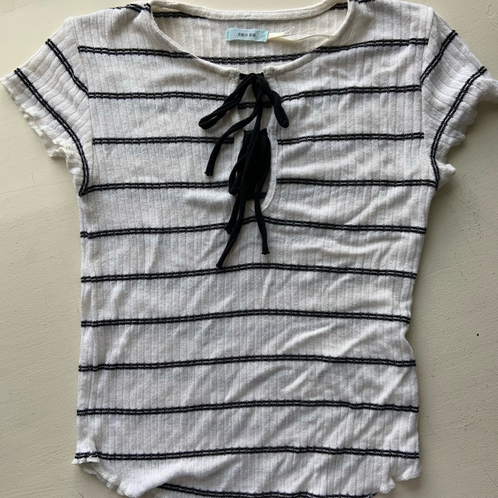 Urban outfitters striped crop top